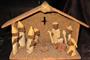 Wooden Creche (Nativity Scene) from Nigeria.
