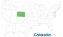 Location of Colorado on a United States Map.